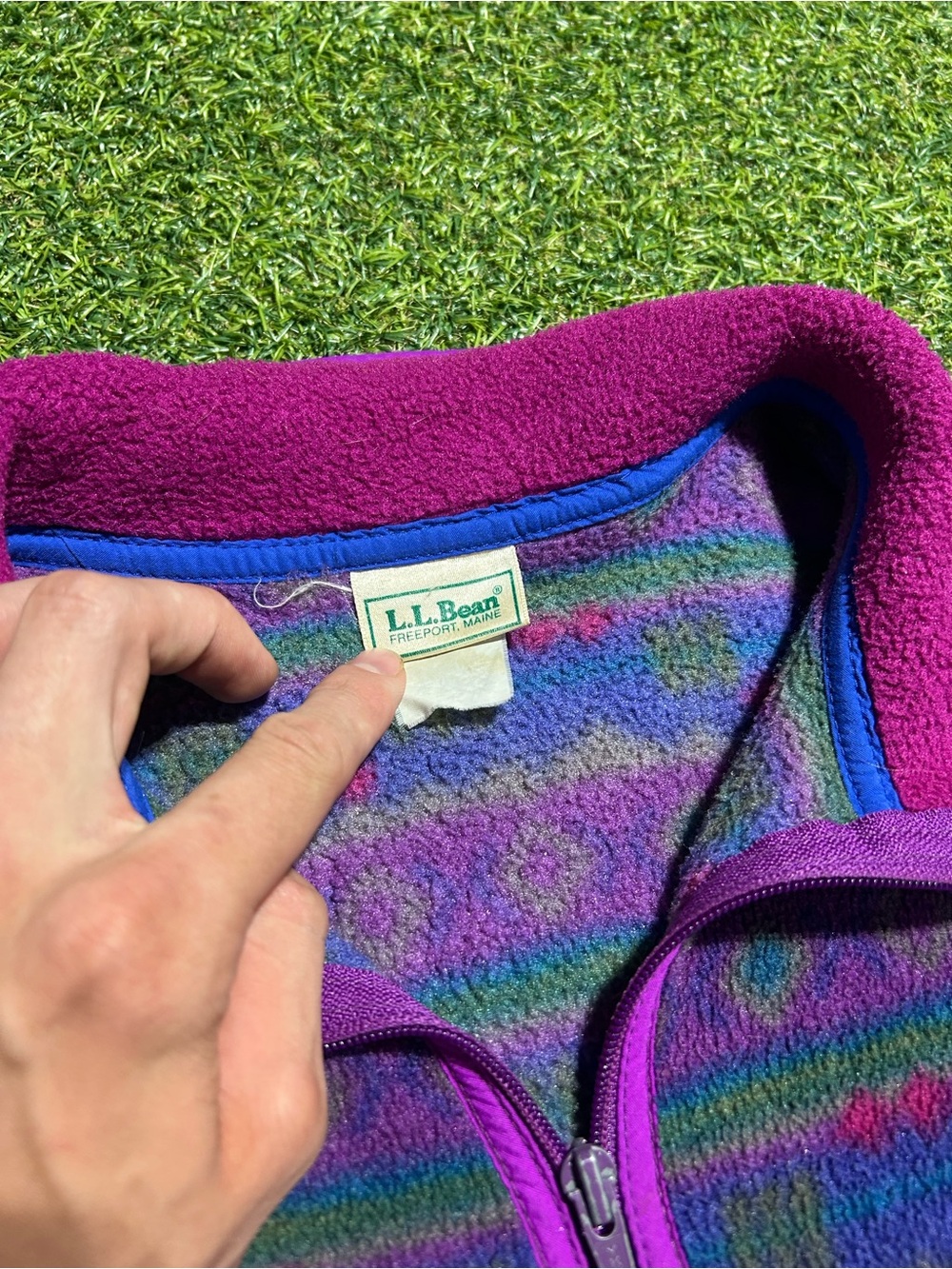 Women’s Vintage LL Bean Fleece Jacket - Picture 3 of 6